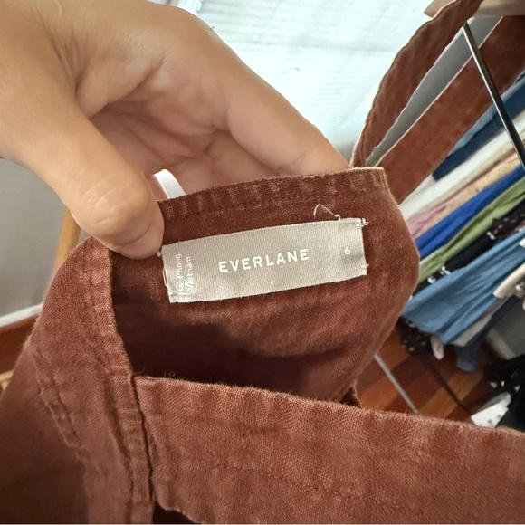 Everlane Rust Button-Up Tank Top - Picture 7 of 8